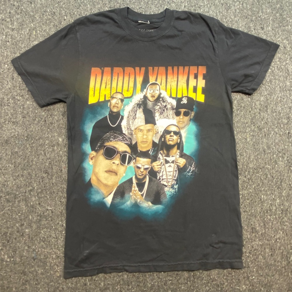 Daddy Yankee T‎ Shirt Small Mens Black Graphic Tee Official Merchandise Concert
